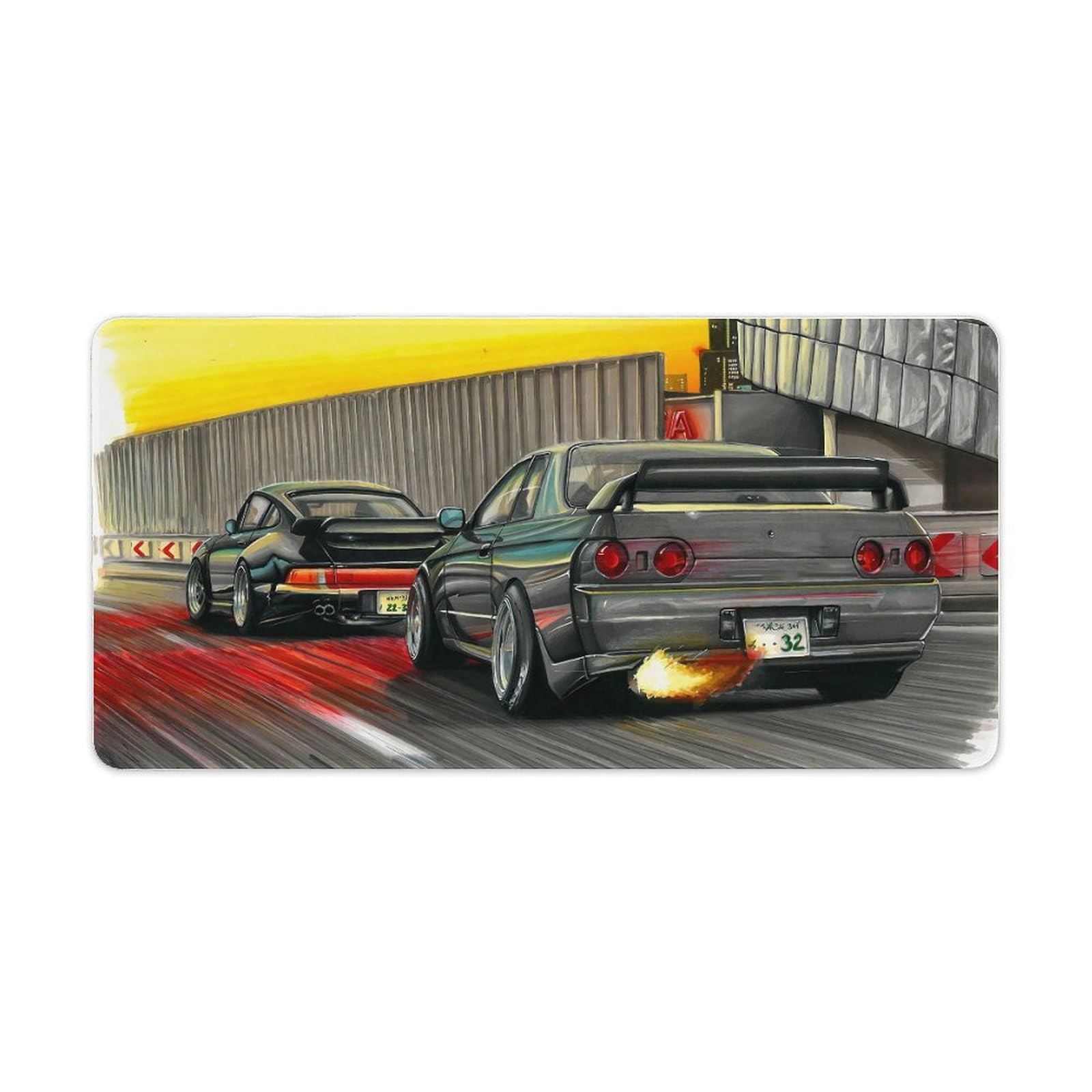 Amazon.com: Jdm Japanese Car Art Skyline Gtr R32 Large Mouse Pad